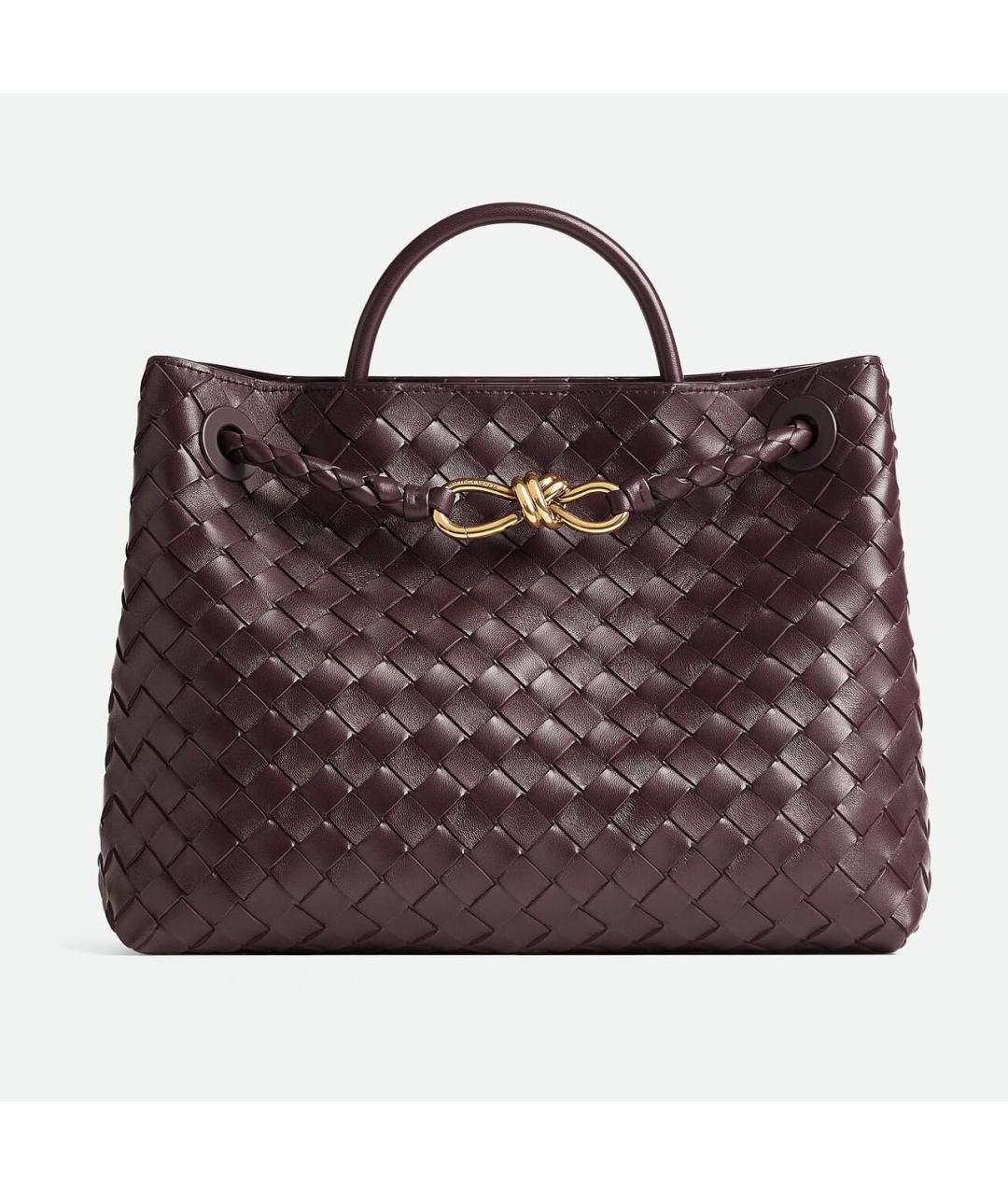 BOTTEGA VENETA Коричневая кожаная сумка с короткими ручками, фото 4
