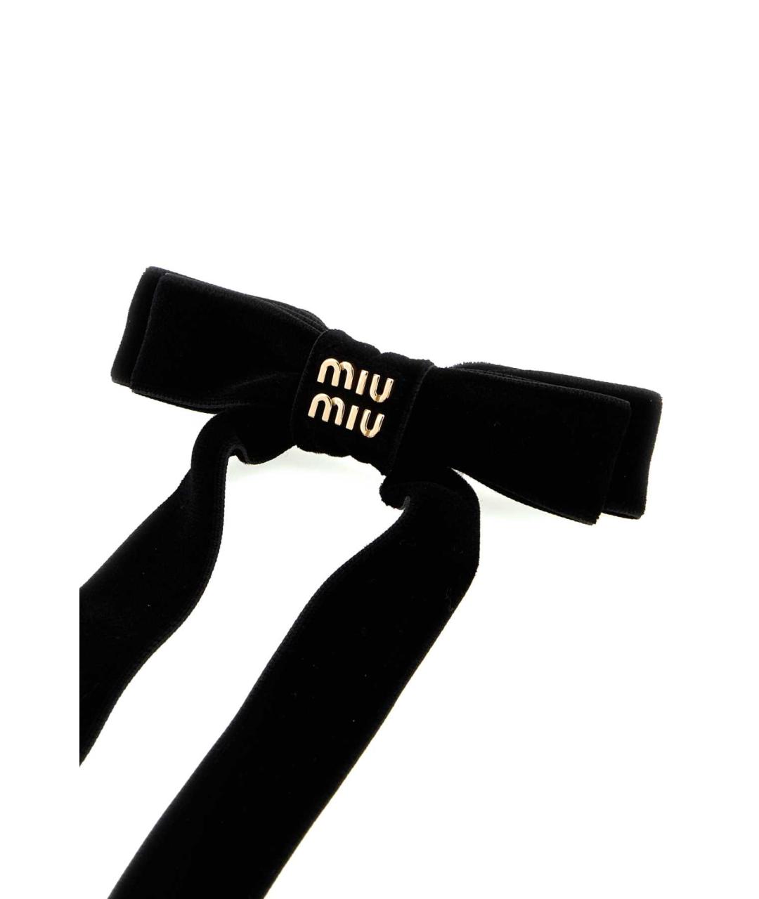 MIU MIU Черная заколка, фото 2
