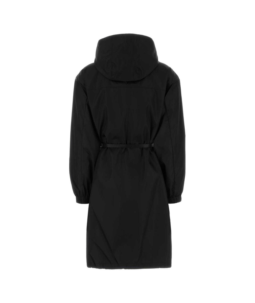 PRADA Черный полиамидовый тренч/плащ, фото 2