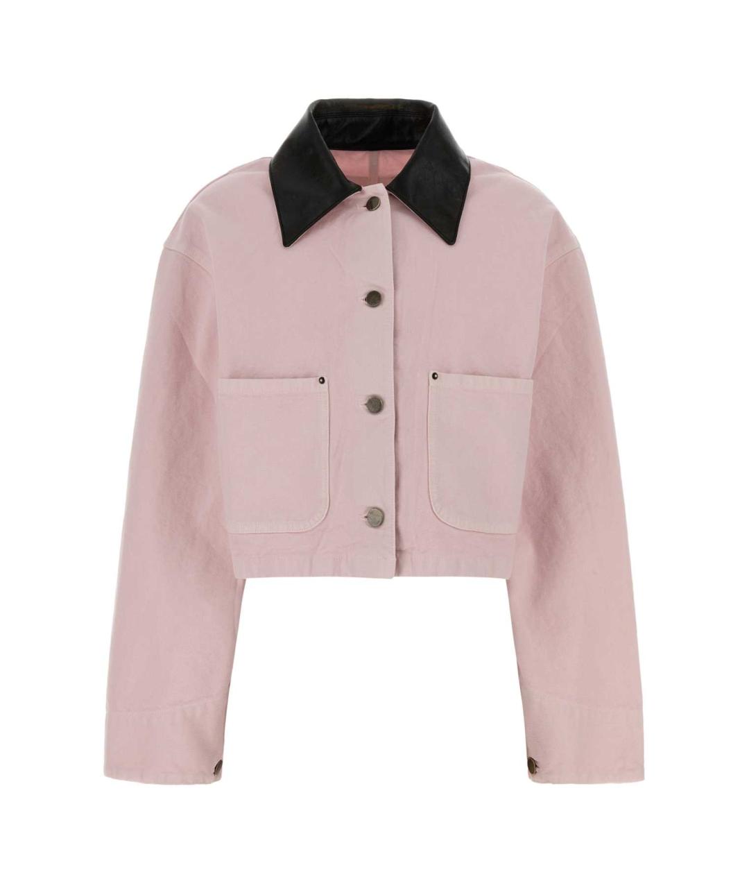 PRADA Розовая хлопковая куртка, фото 1