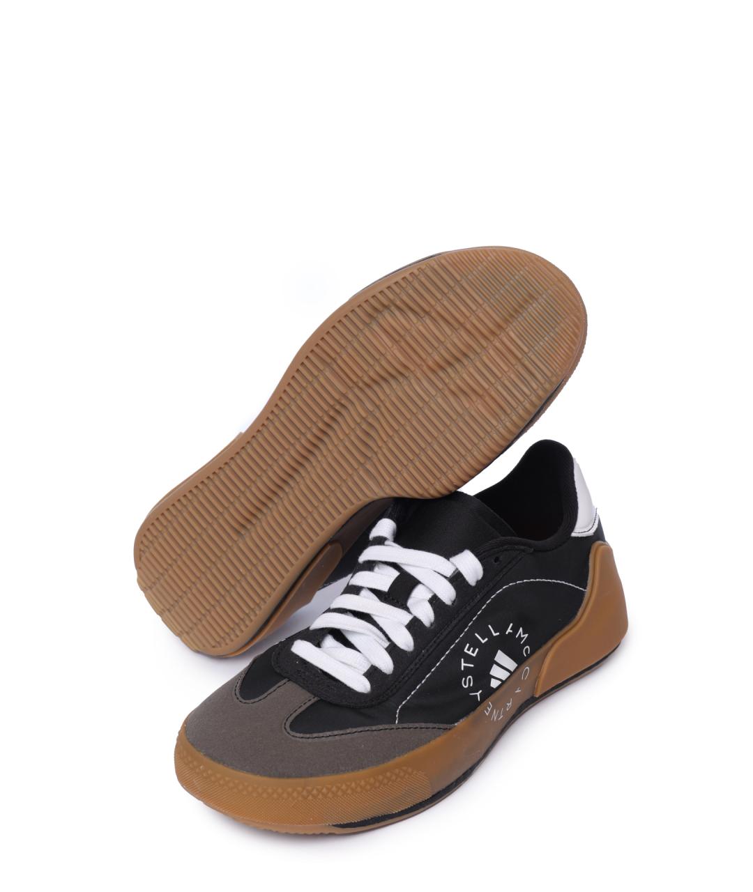 ADIDAS BY STELLA MCCARTNEY Черные текстильные кеды, фото 4