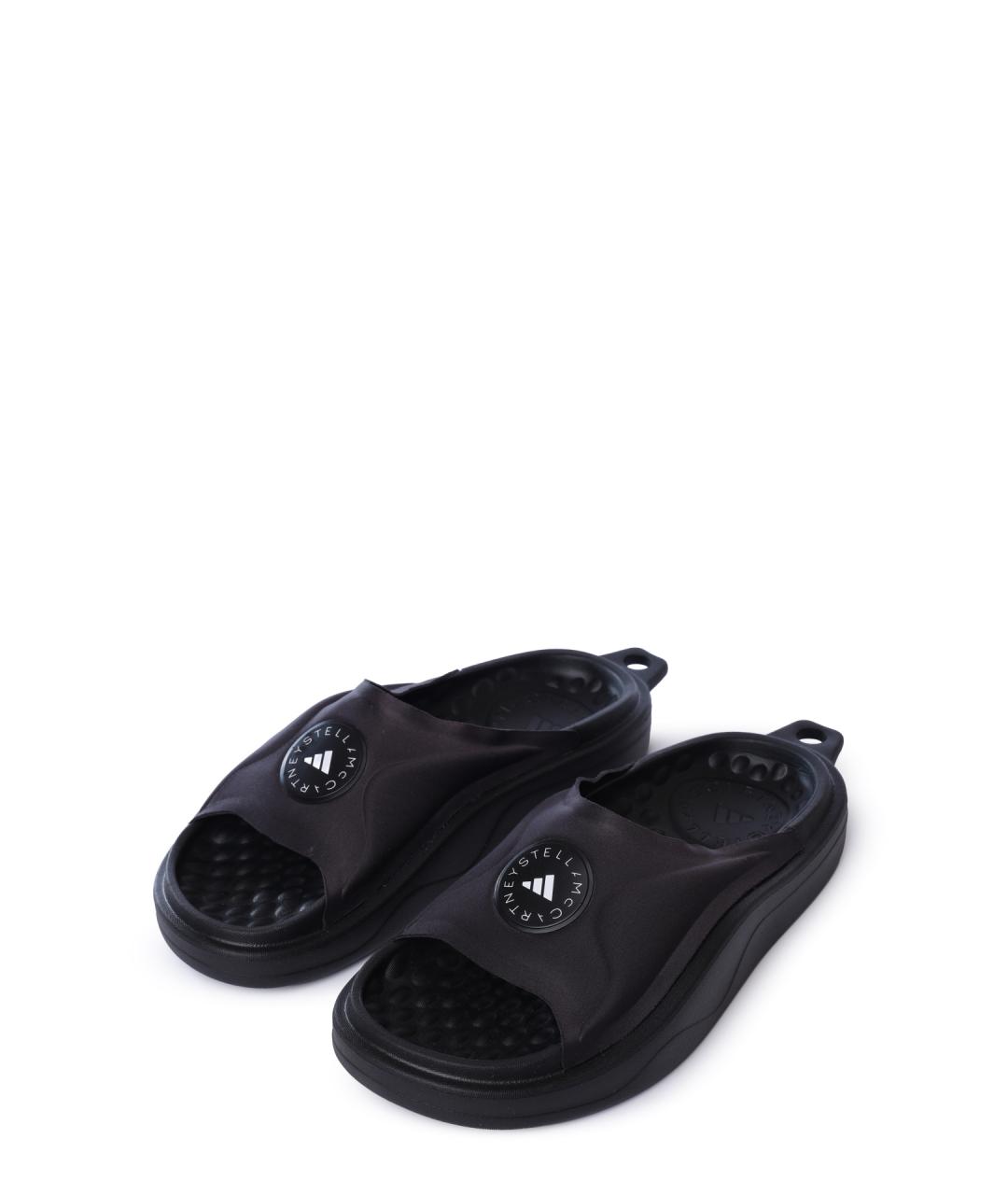 ADIDAS BY STELLA MCCARTNEY Черные шлепанцы, фото 2