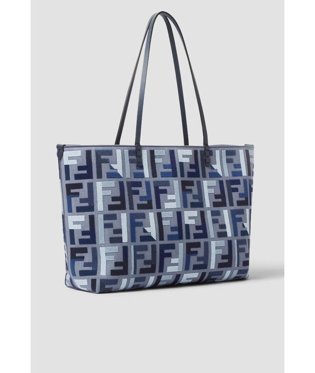 FENDI Синяя сумка тоут, фото 2