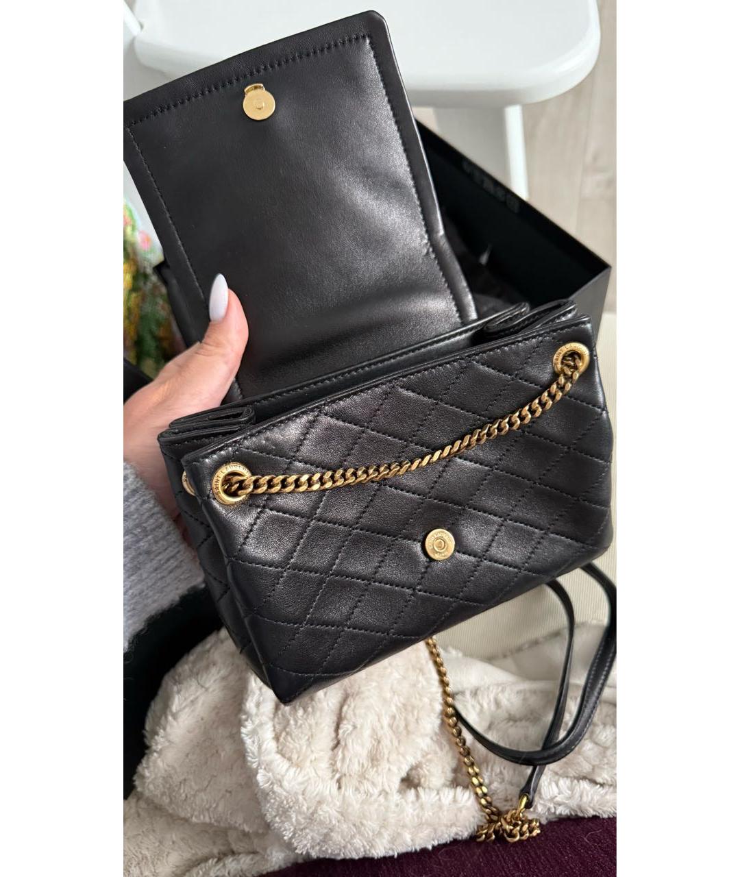 SAINT LAURENT Черная кожаная поясная сумка, фото 3