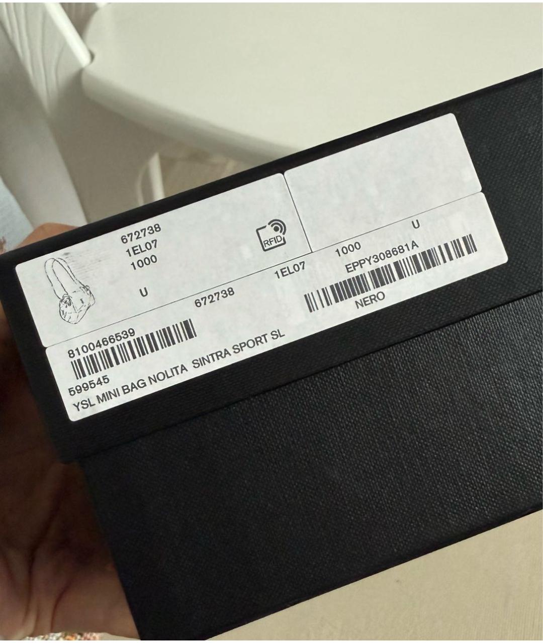 SAINT LAURENT Черная кожаная поясная сумка, фото 8