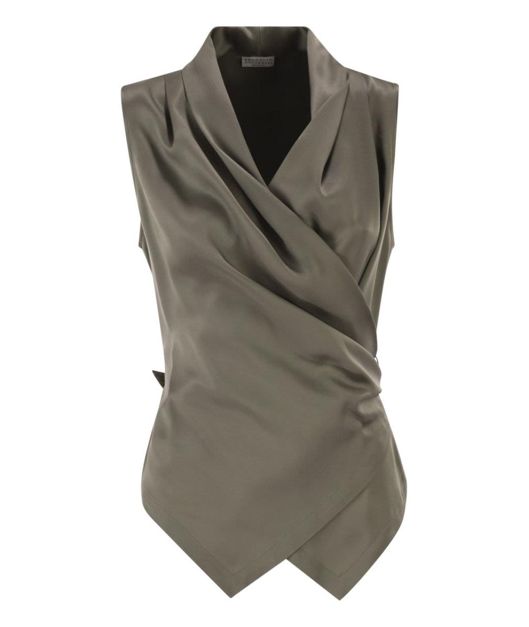 BRUNELLO CUCINELLI Мульти шелковый жилет, фото 1