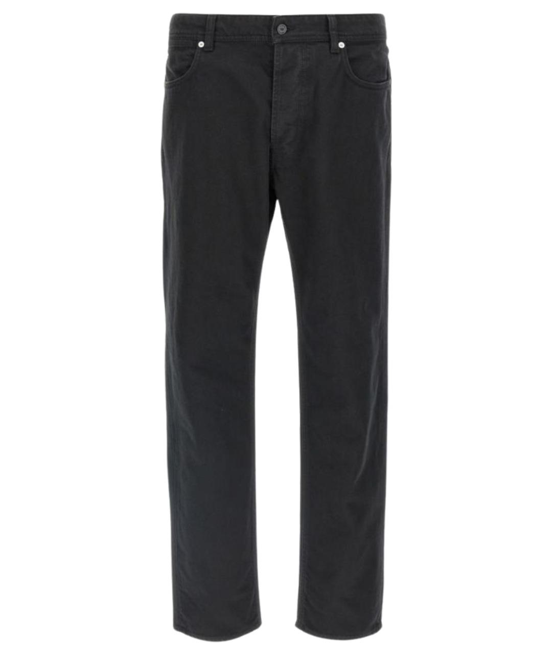 STONE ISLAND Черные хлопковые прямые джинсы, фото 1