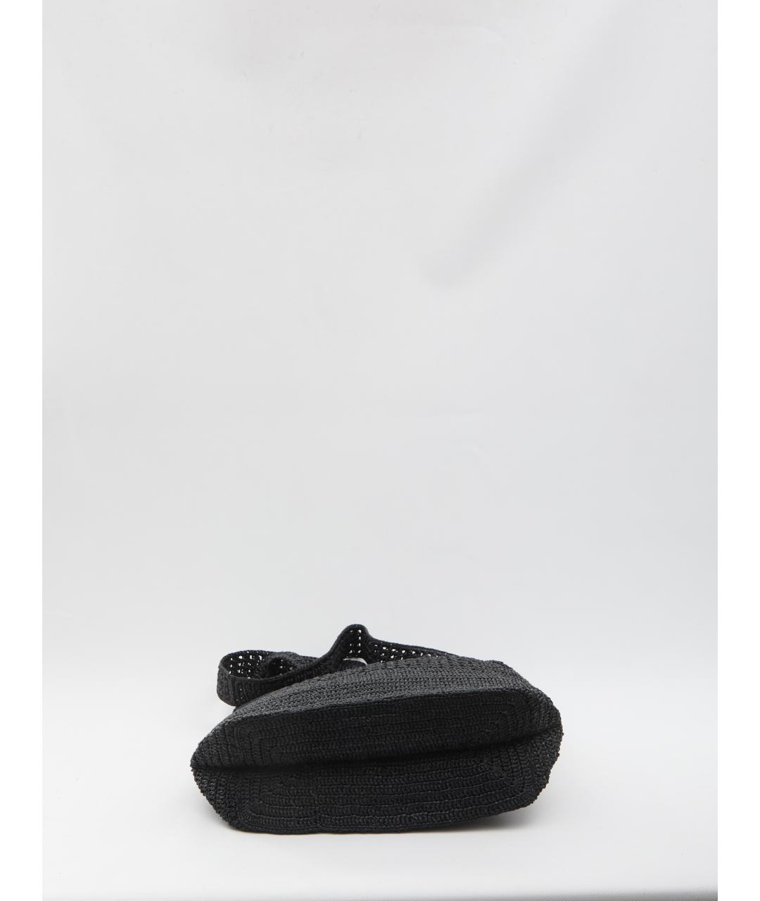 SAINT LAURENT Черная пелетеная сумка на плечо, фото 3