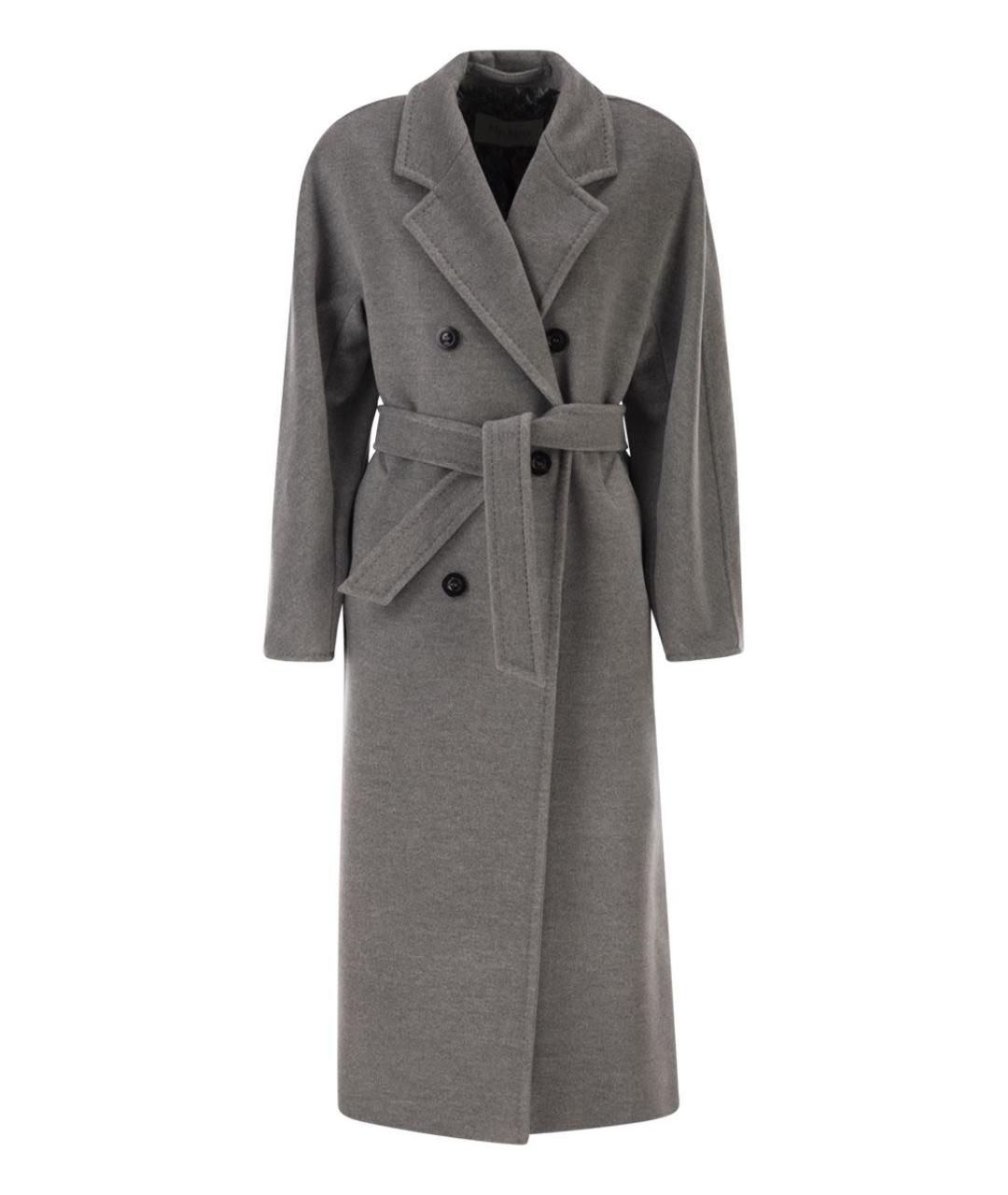 MAX MARA Серое шерстяное пальто, фото 1