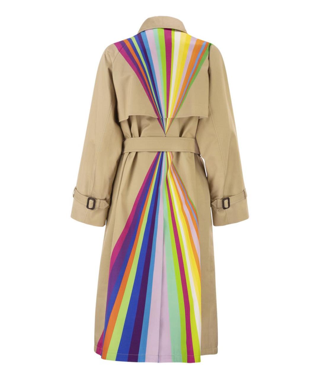 WEEKEND MAX MARA Бежевый хлопковый тренч/плащ, фото 2