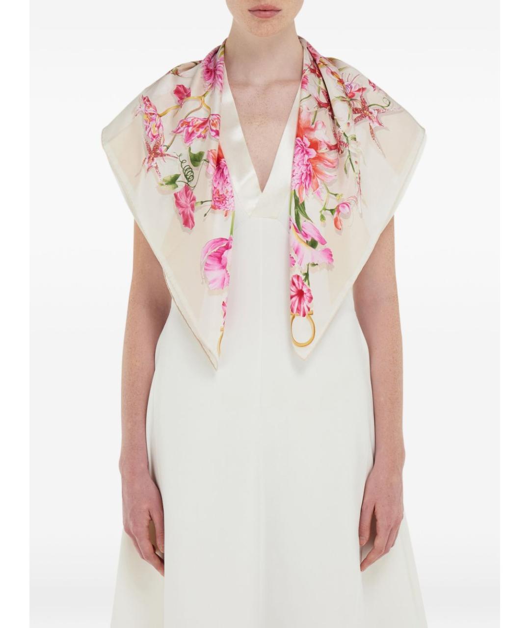 FERRAGAMO Мульти шелковый платок, фото 4