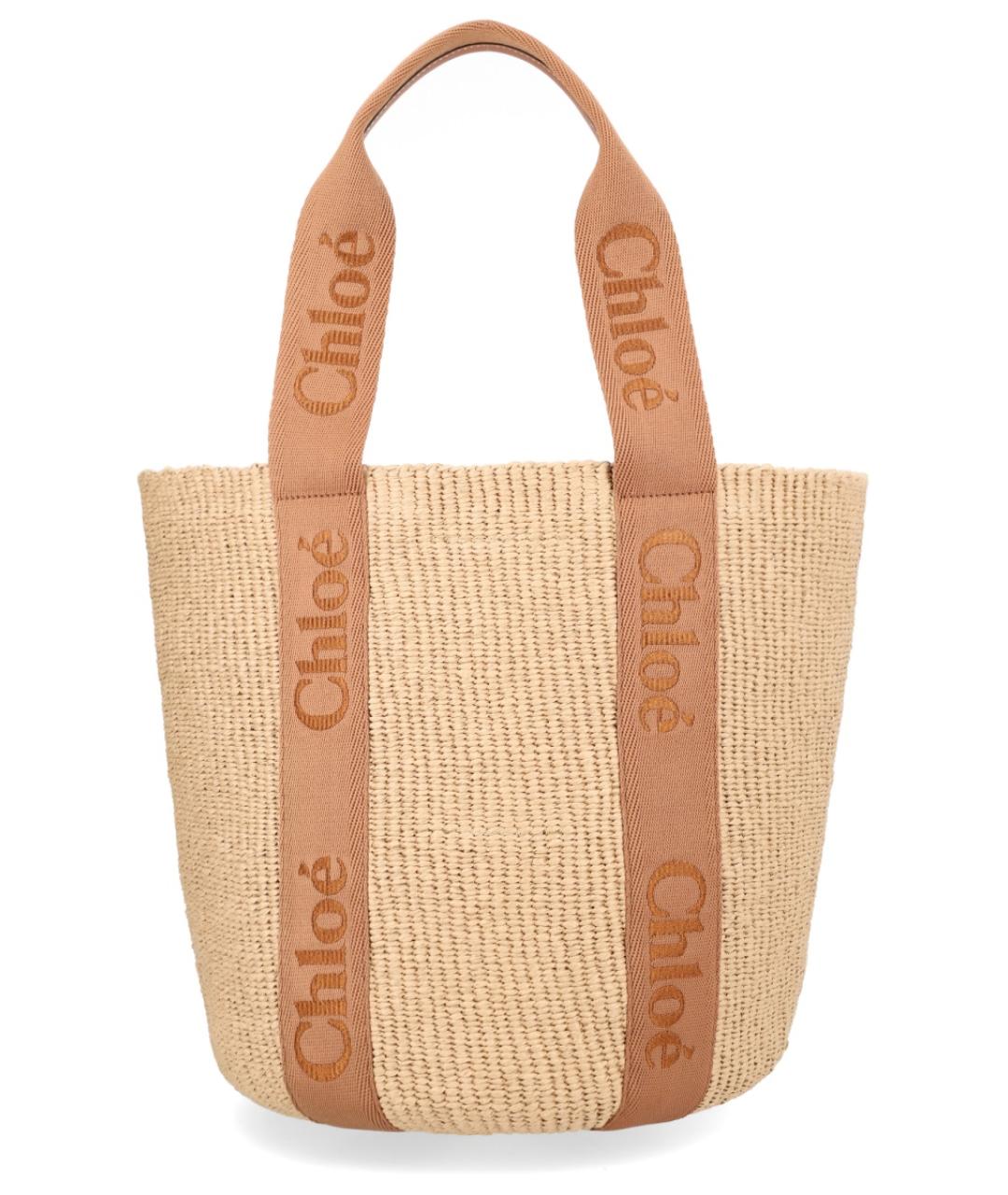 CHLOE Бежевая сумка с короткими ручками, фото 2