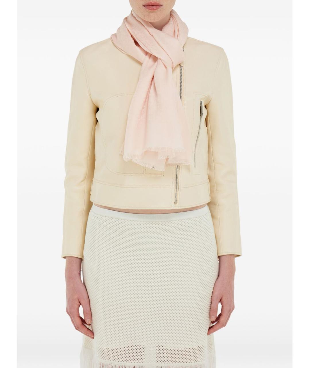 FERRAGAMO Розовый шелковый шарф, фото 3