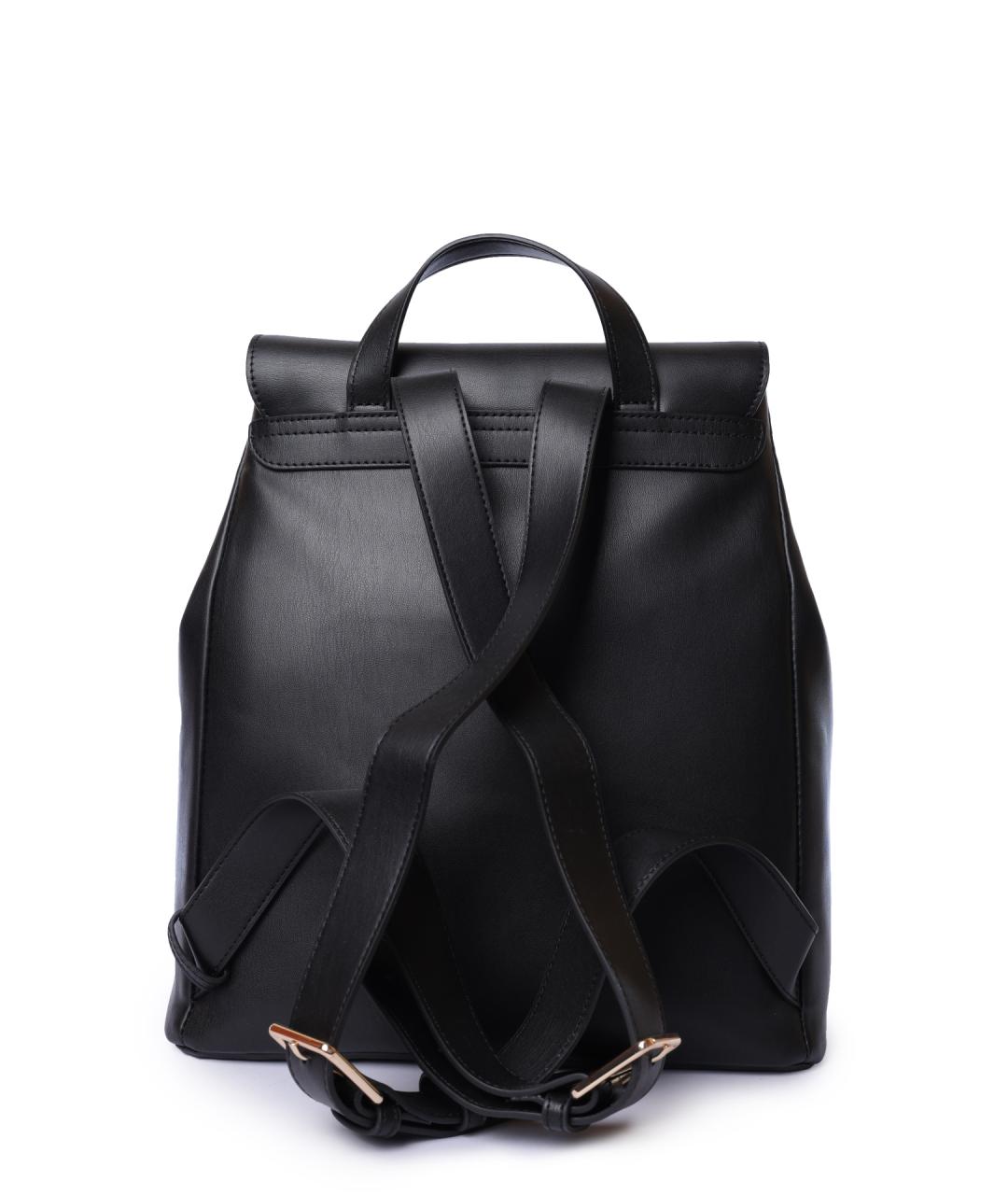 TOMMY HILFIGER Черный рюкзак из искусственной кожи, фото 5