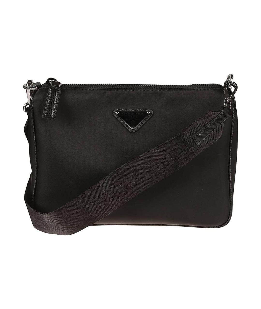 PRADA Черная синтетическая сумка на плечо, фото 1