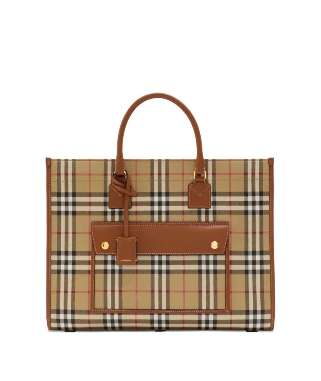 BURBERRY Бежевая сумка тоут, фото 1