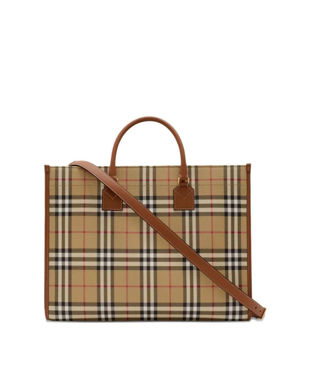 BURBERRY Бежевая сумка тоут, фото 4