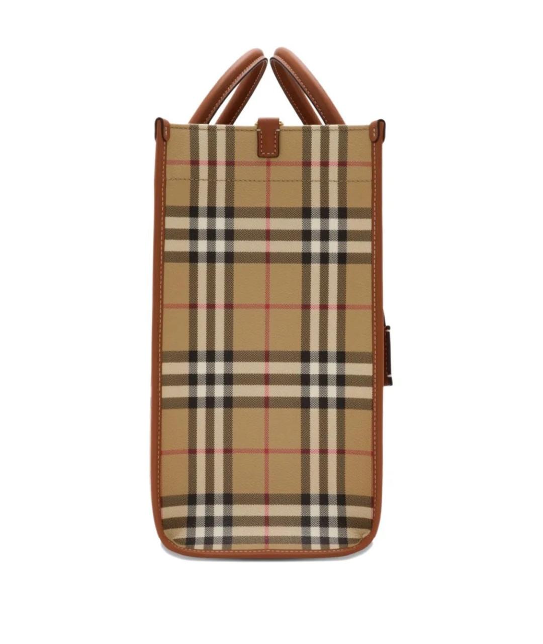 BURBERRY Бежевая сумка тоут, фото 5