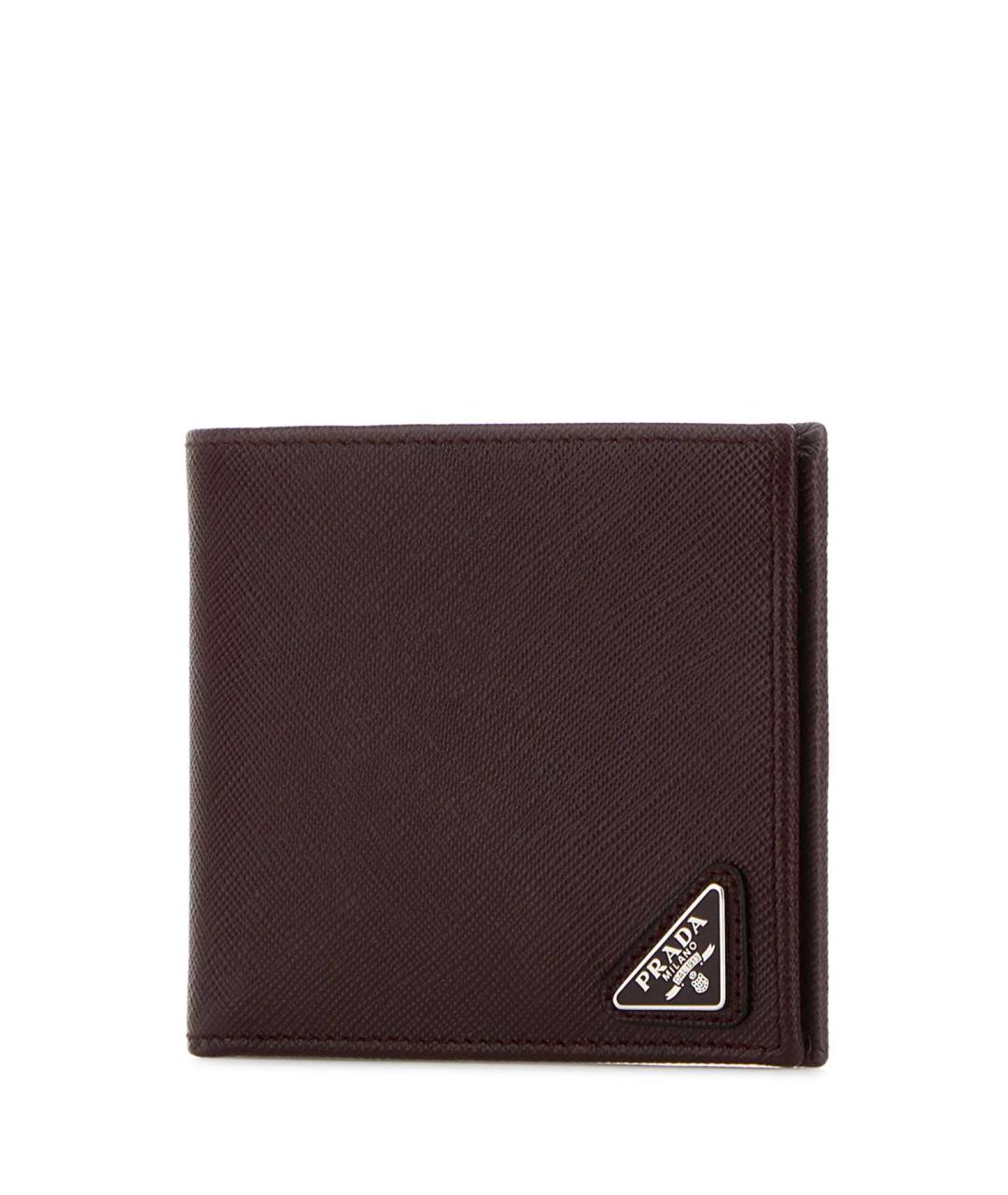PRADA Бордовый кожаный кошелек, фото 2