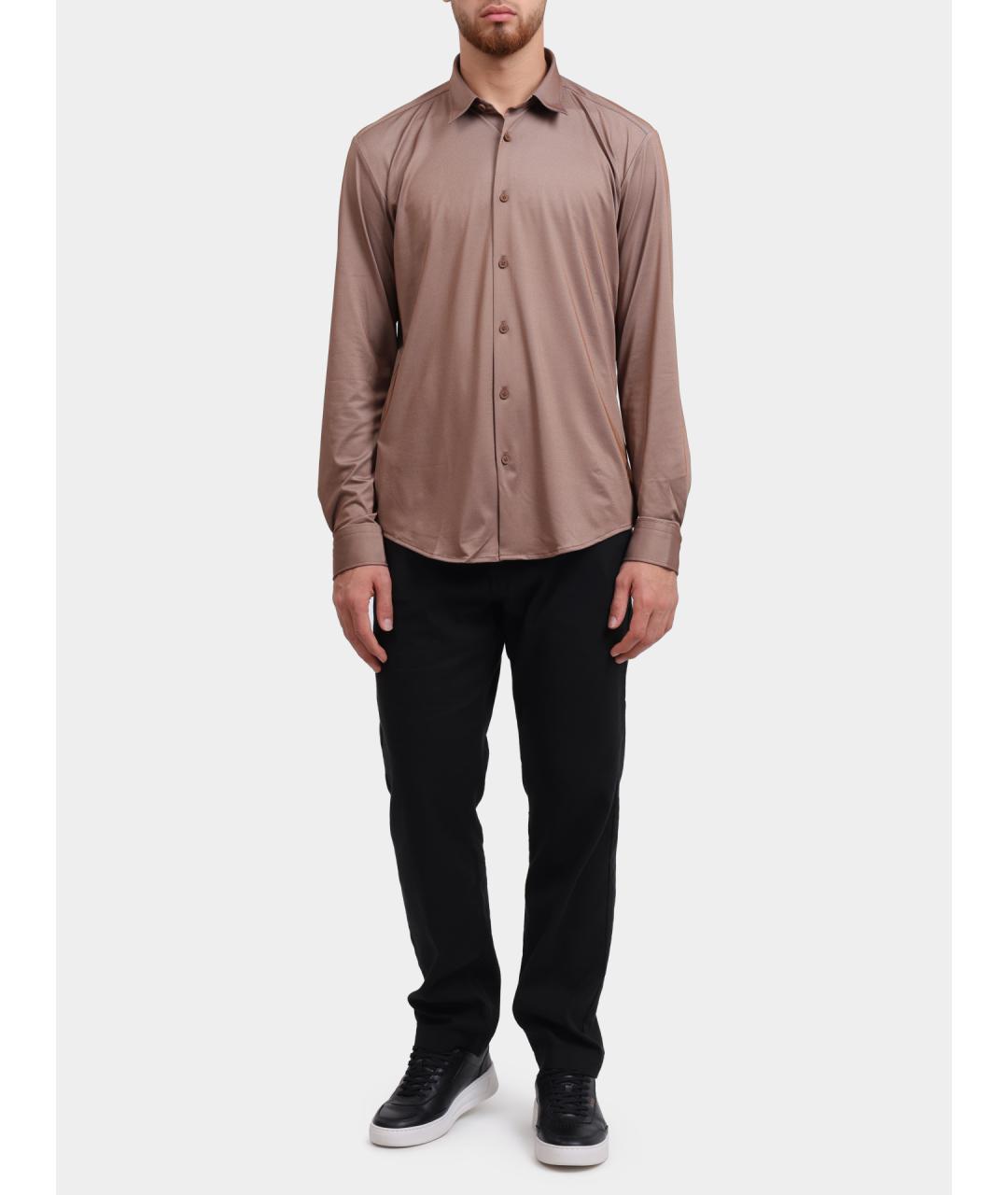 HUGO BOSS Коричневая кэжуал рубашка, фото 2