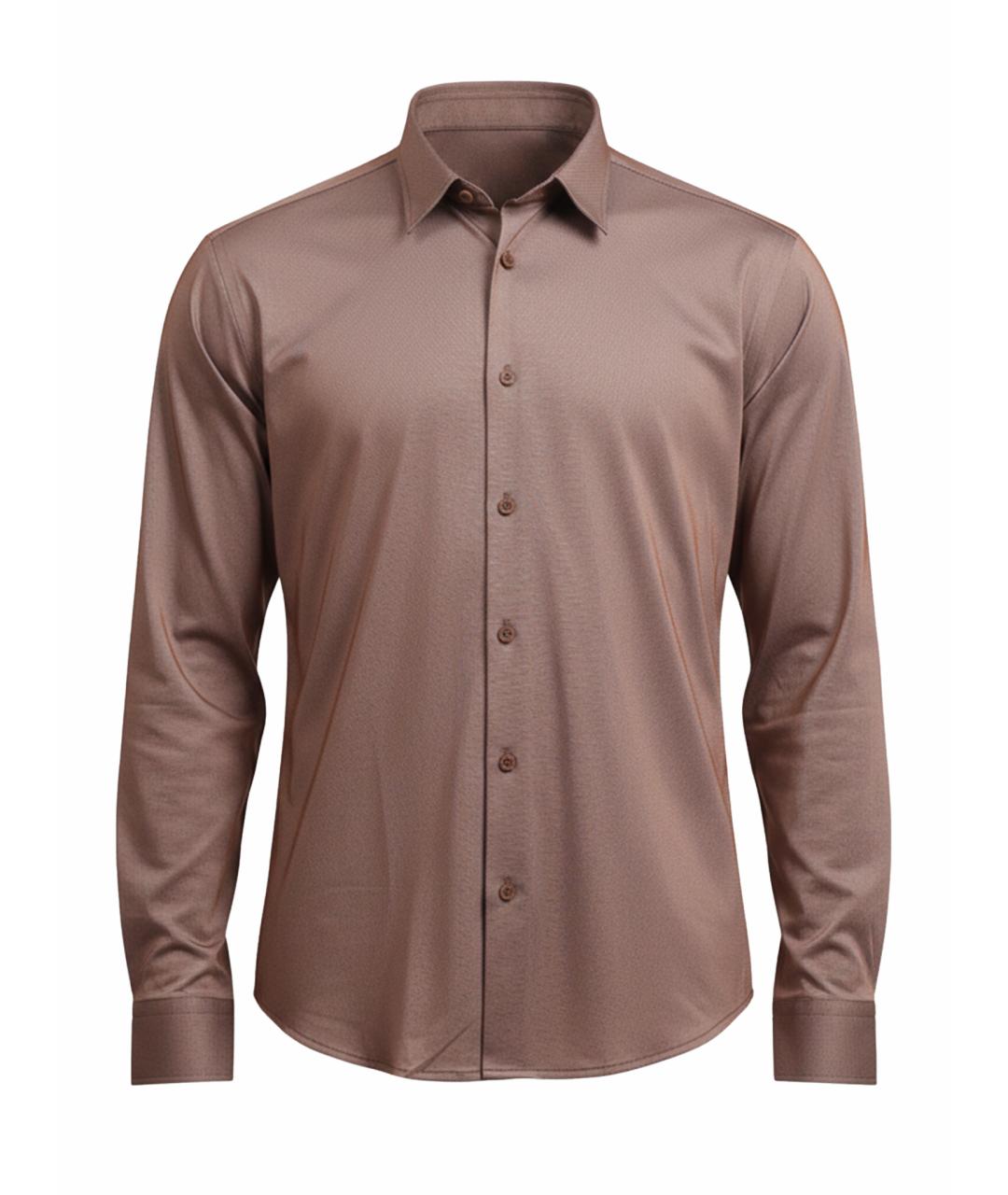 HUGO BOSS Коричневая кэжуал рубашка, фото 1