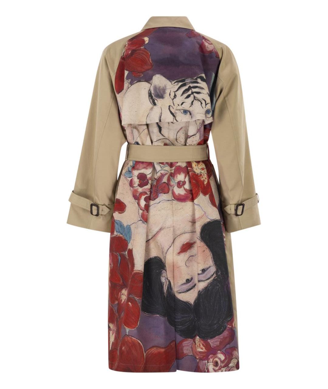 WEEKEND MAX MARA Бежевый хлопковый тренч/плащ, фото 2