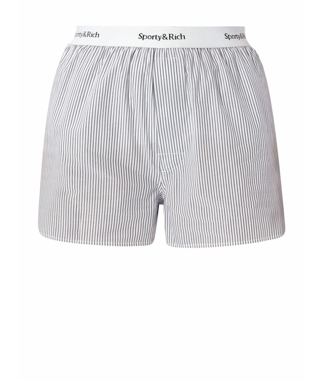 SPORTY AND RICH Синие хлопковые шорты, фото 1