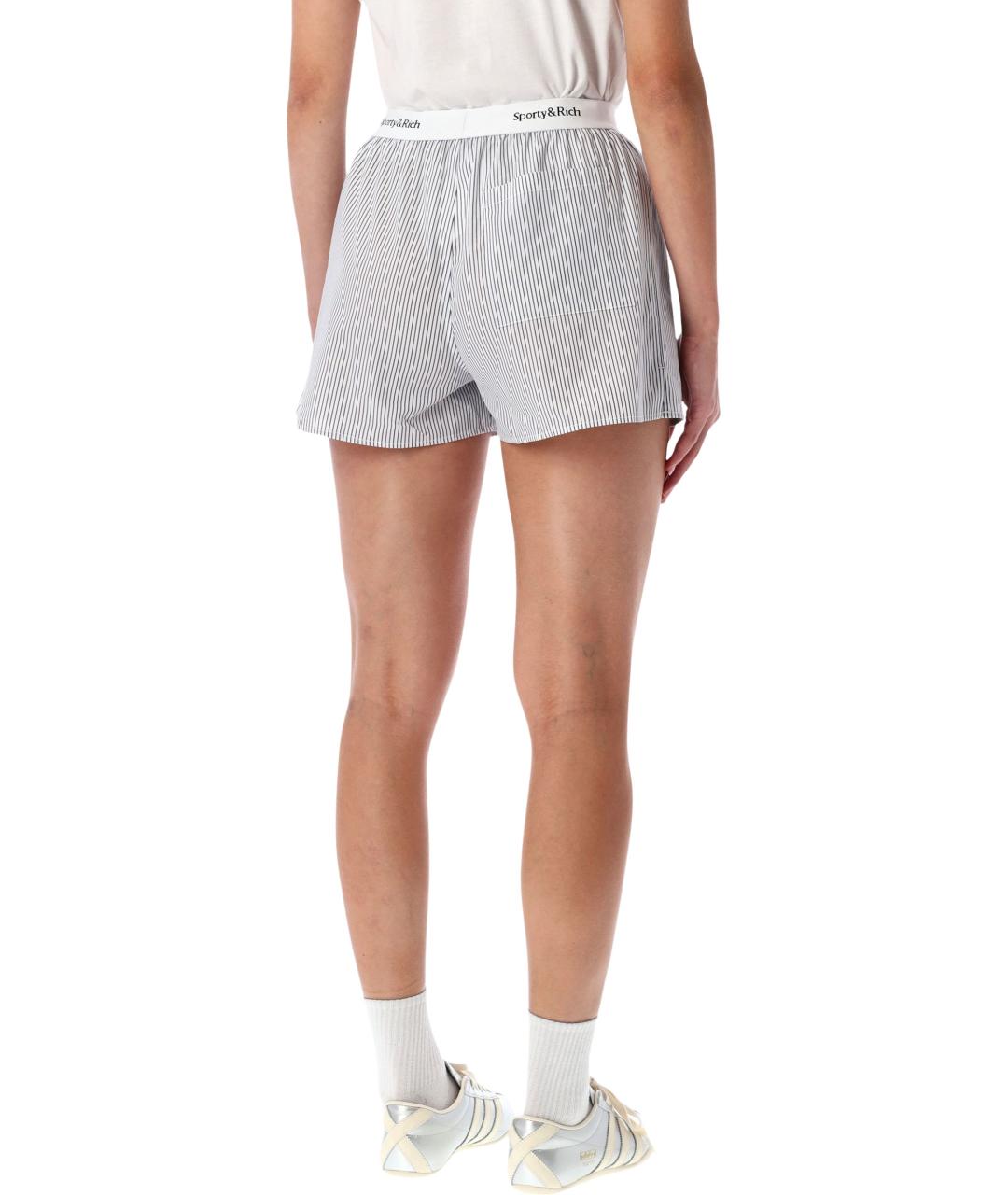 SPORTY AND RICH Синие хлопковые шорты, фото 2