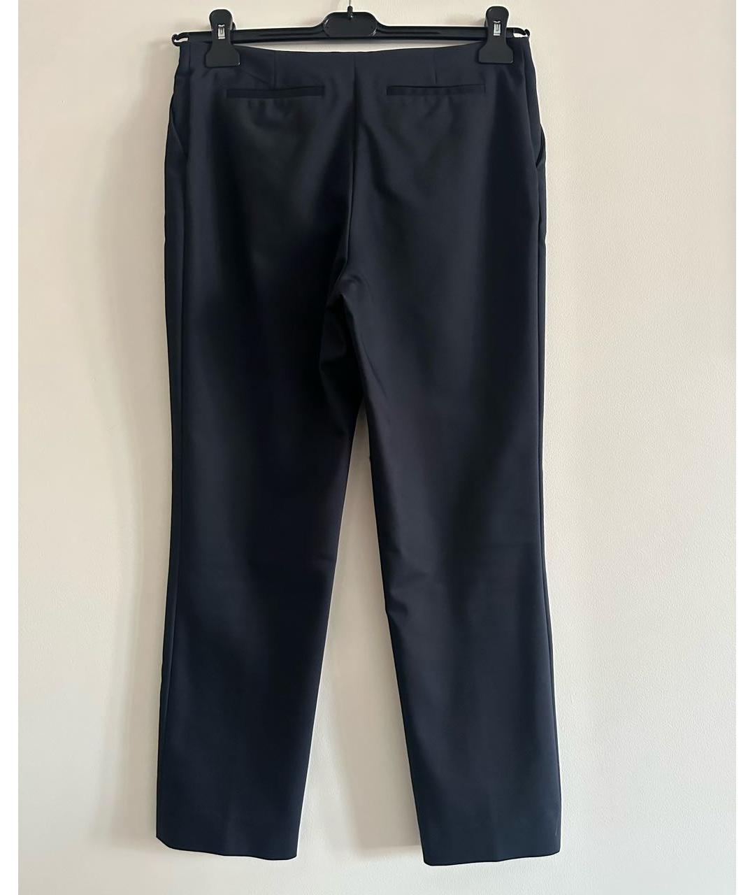 THE ROW Черные хлопко-эластановые прямые брюки, фото 2