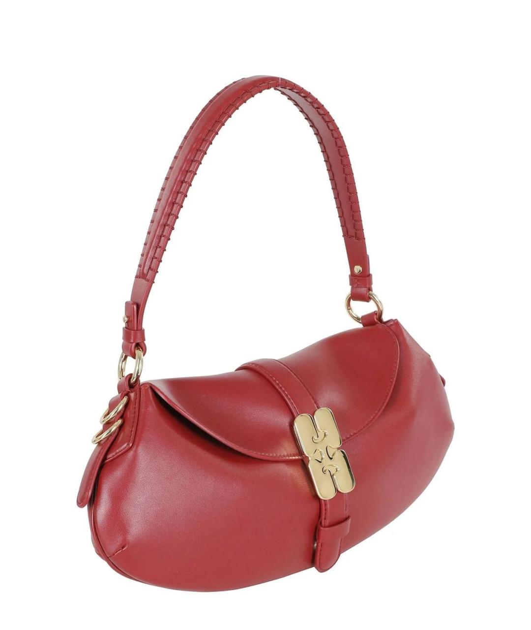 GANNI Кожаная сумка с короткими ручками, фото 3