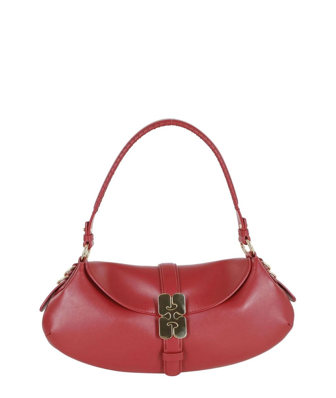 GANNI Кожаная сумка с короткими ручками, фото 1