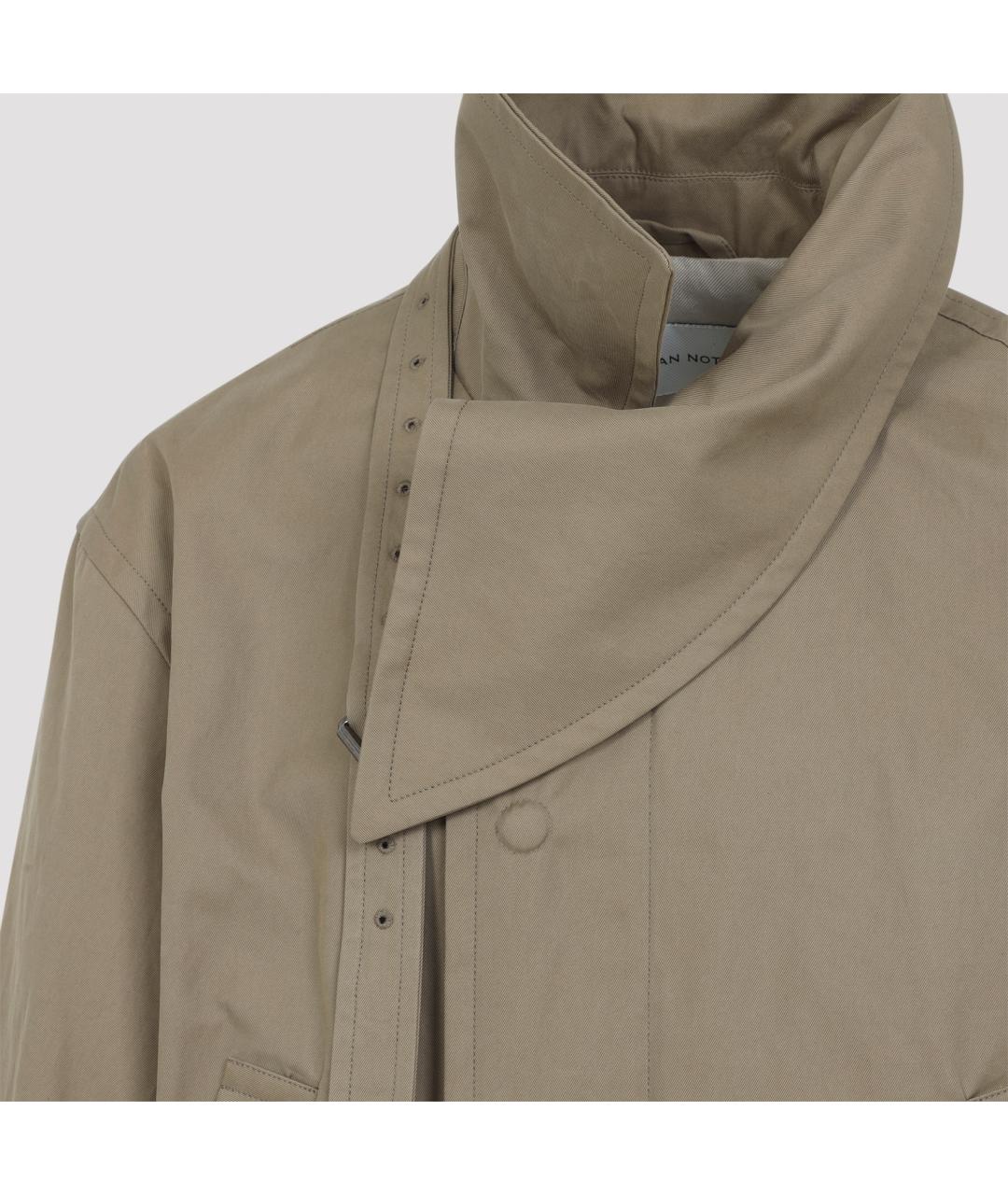 DRIES VAN NOTEN Бежевая хлопковая куртка, фото 4