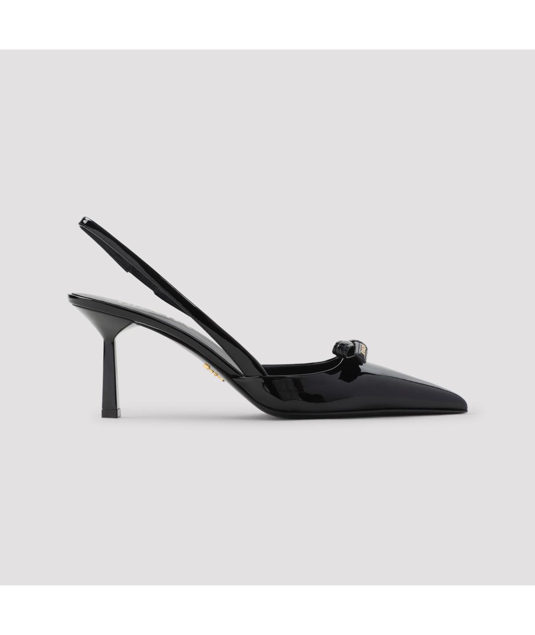 PRADA Черные кожаные туфли, фото 2