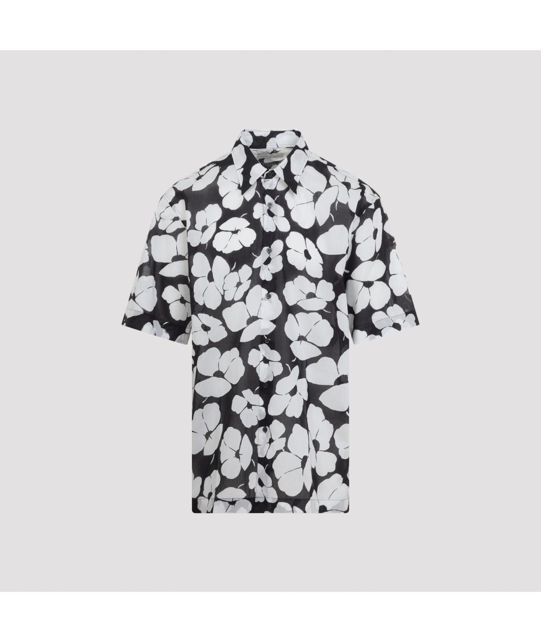 DRIES VAN NOTEN Черная хлопковая кэжуал рубашка, фото 2