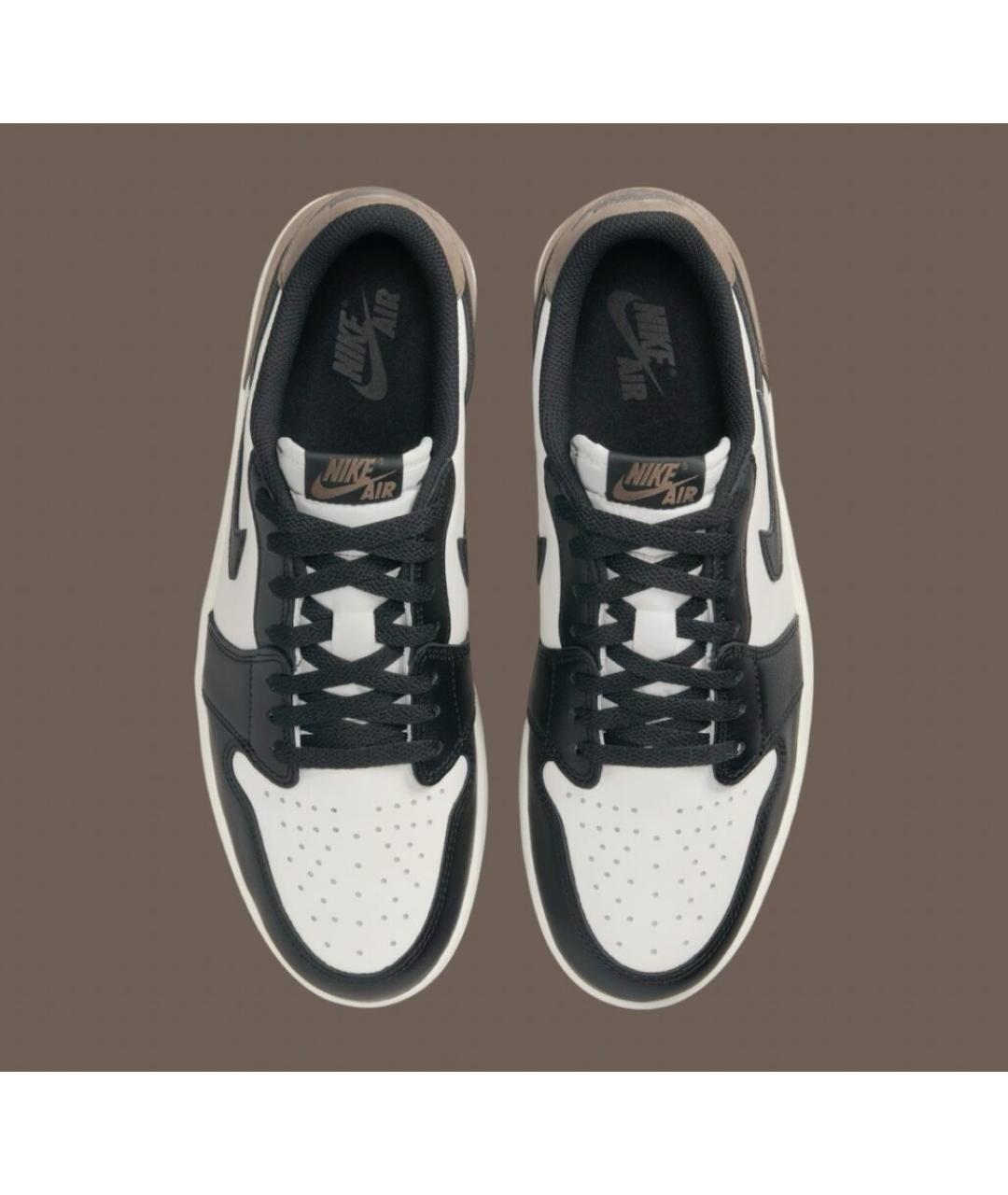 JORDAN Коричневые кожаные кроссовки, фото 3