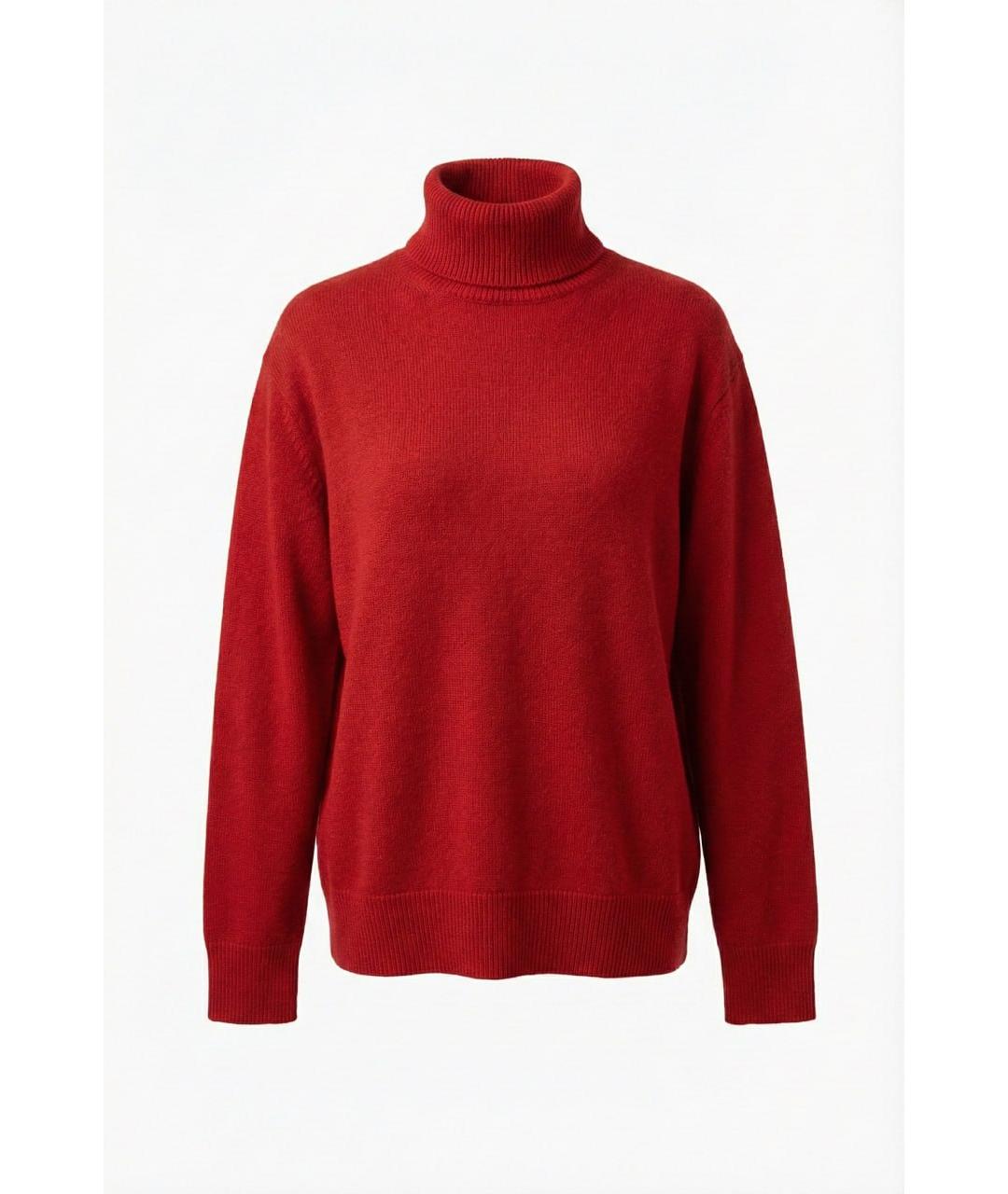 GENTRY PORTOFINO Красный кашемировый джемпер / свитер, фото 6