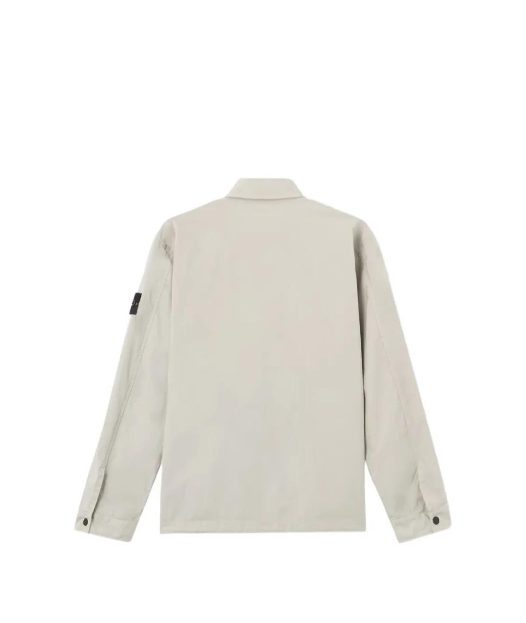 STONE ISLAND Серая хлопковая кэжуал рубашка, фото 2