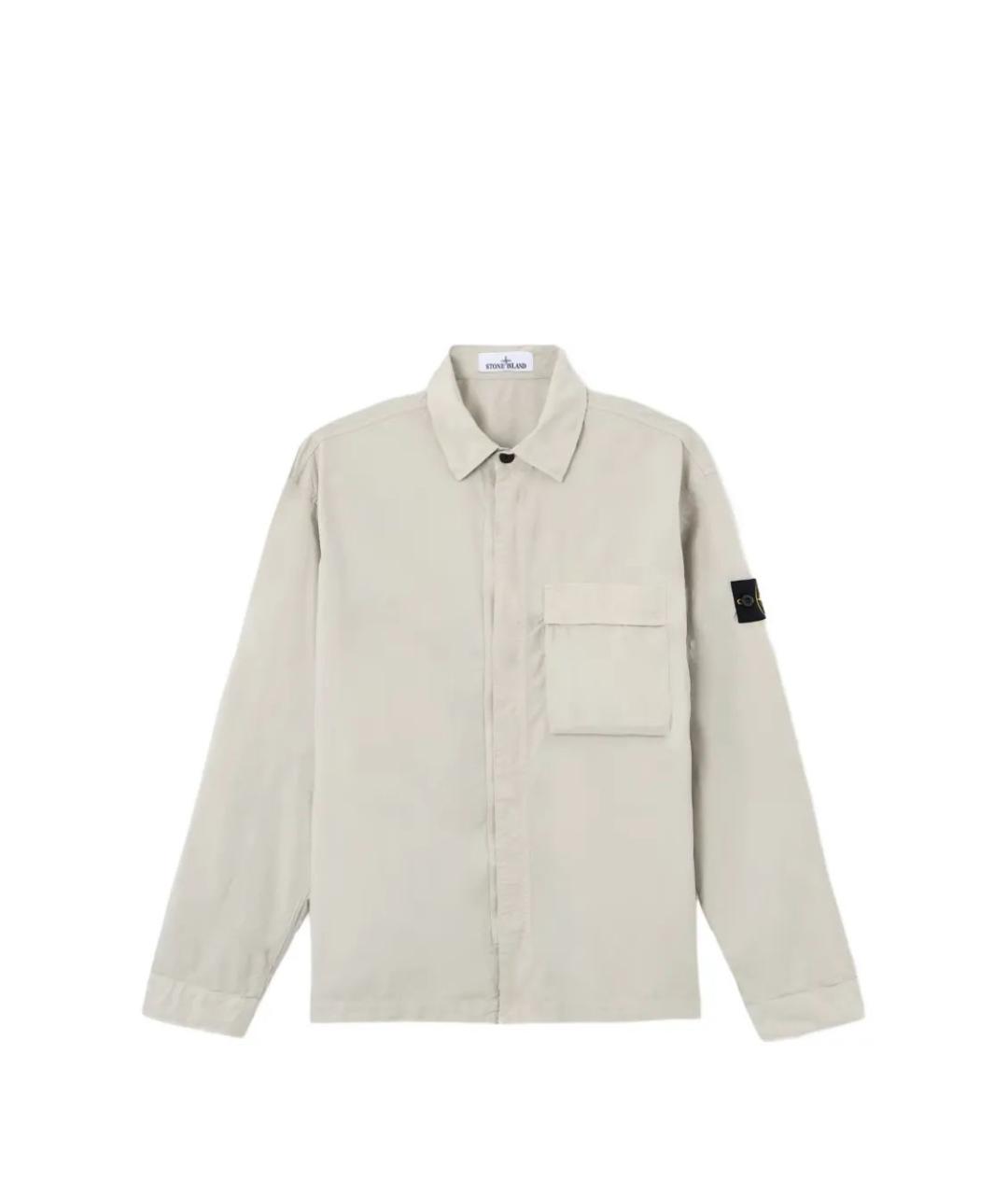 STONE ISLAND Серая хлопковая кэжуал рубашка, фото 1