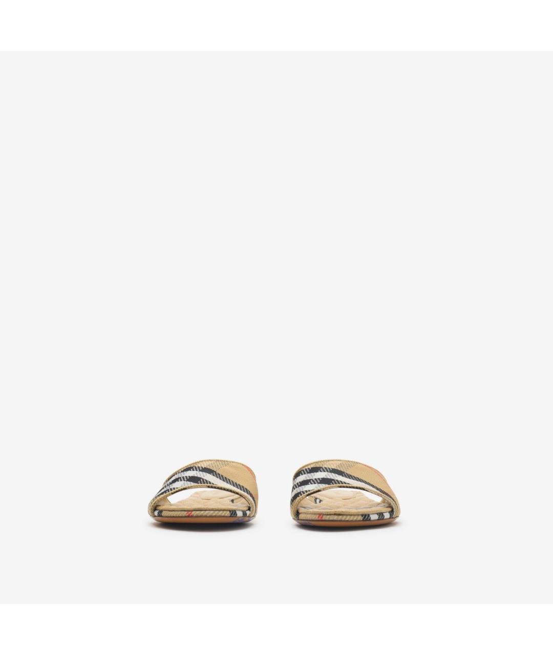 BURBERRY Бежевые мюли, фото 2