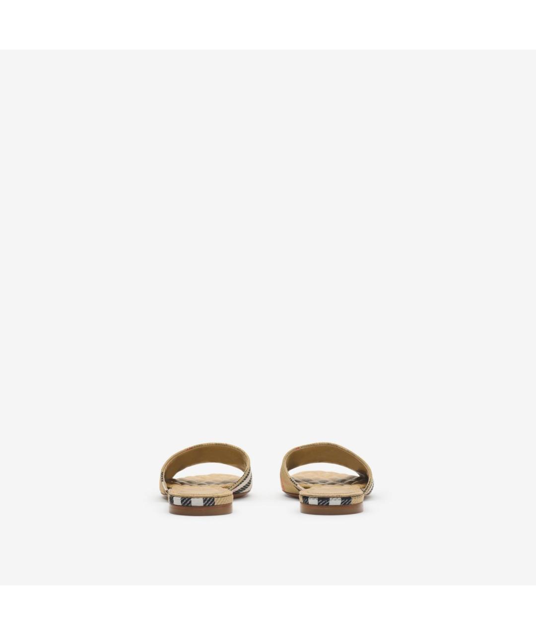 BURBERRY Бежевые мюли, фото 3