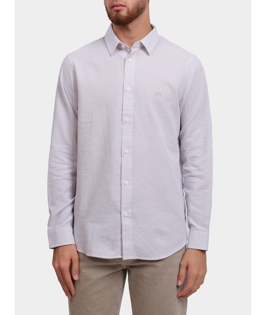 ARMANI EXCHANGE Мульти хлопковая кэжуал рубашка, фото 6