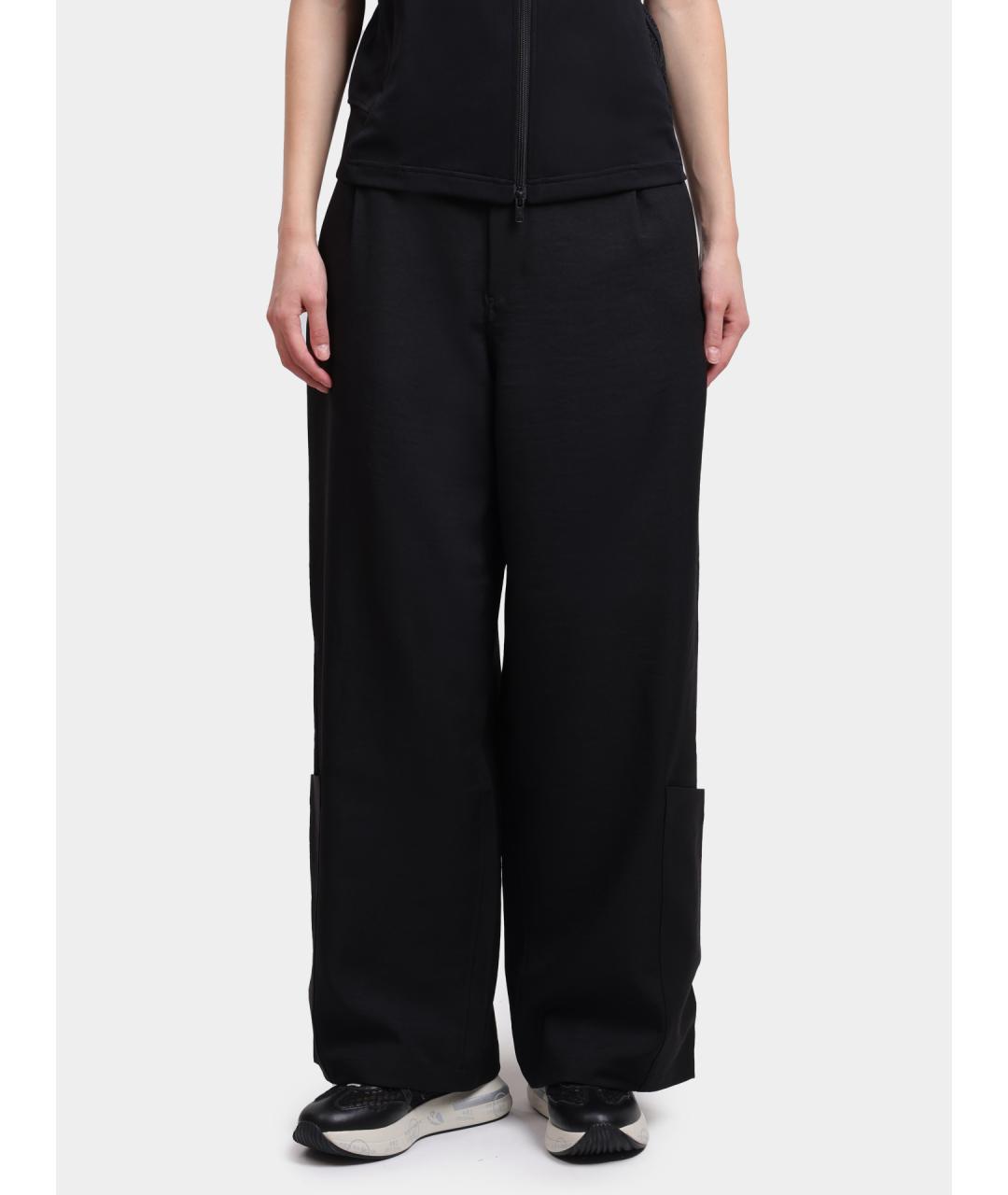 Y-3 Черные прямые брюки, фото 6