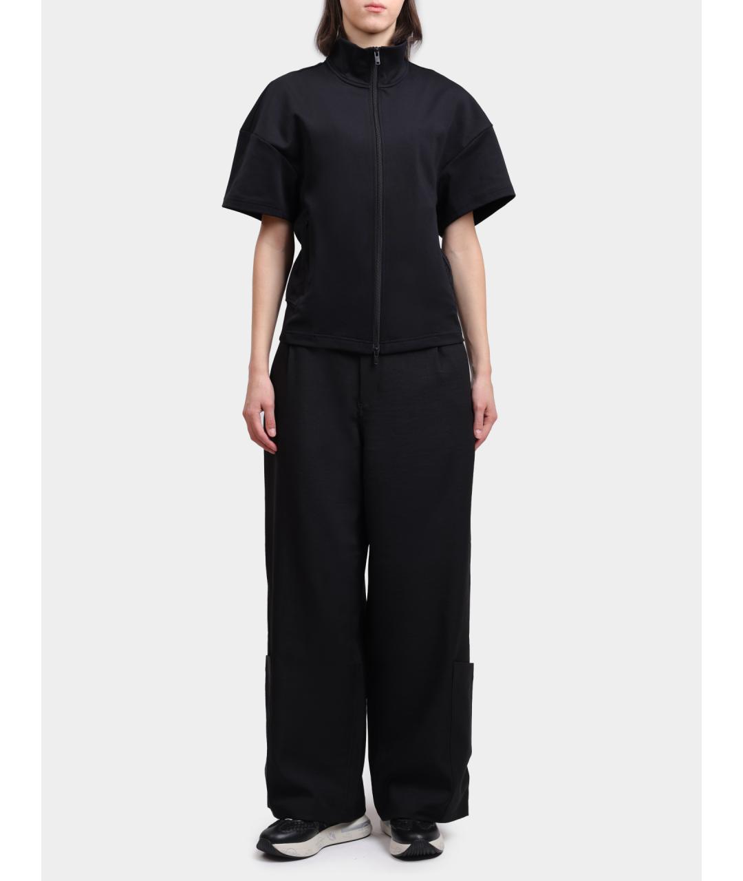 Y-3 Черные прямые брюки, фото 2