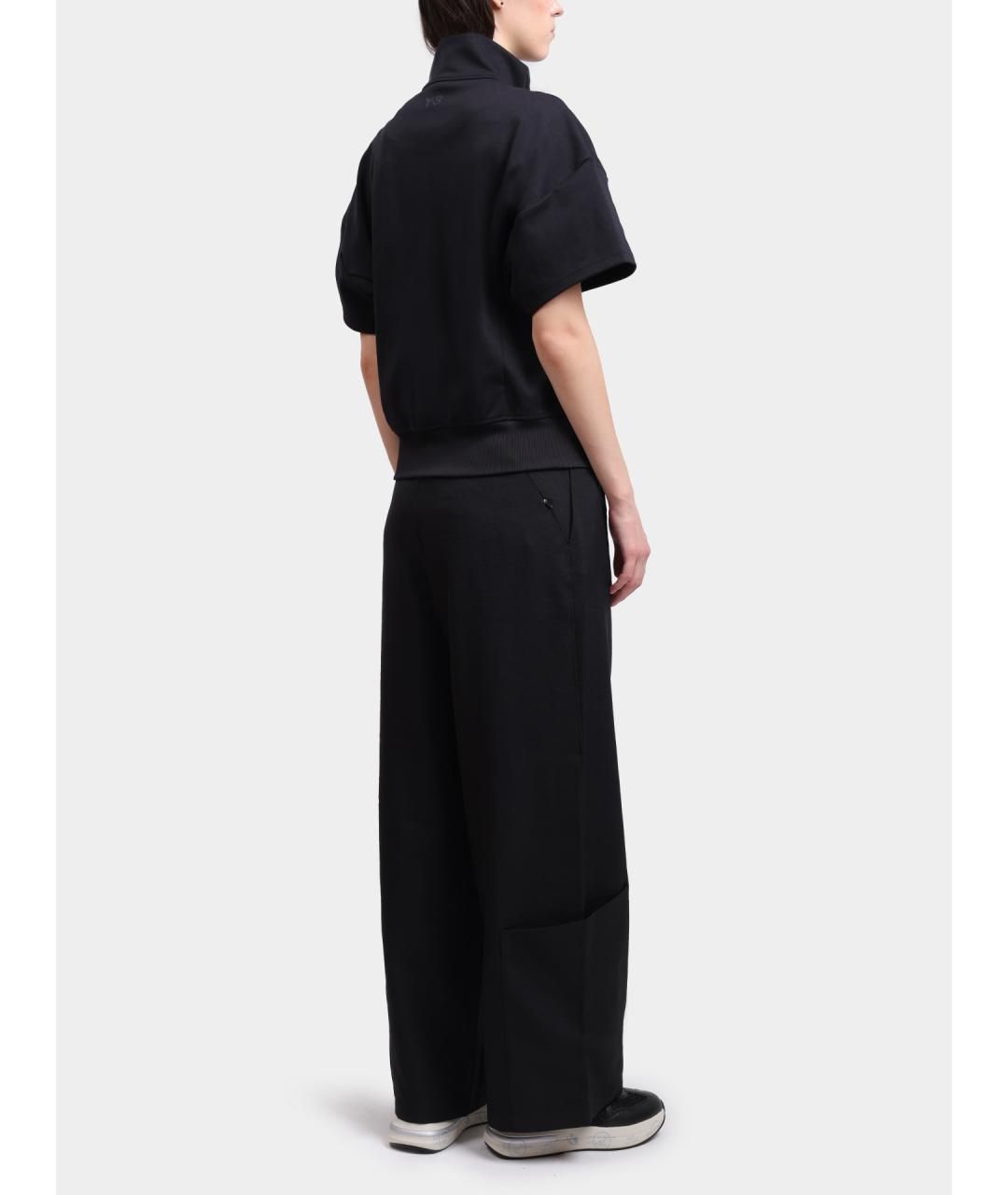 Y-3 Черные прямые брюки, фото 4