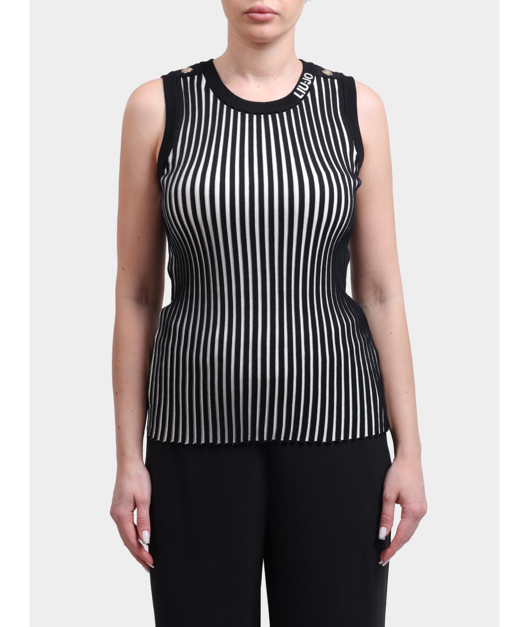 LIU JO Черная майка, фото 4