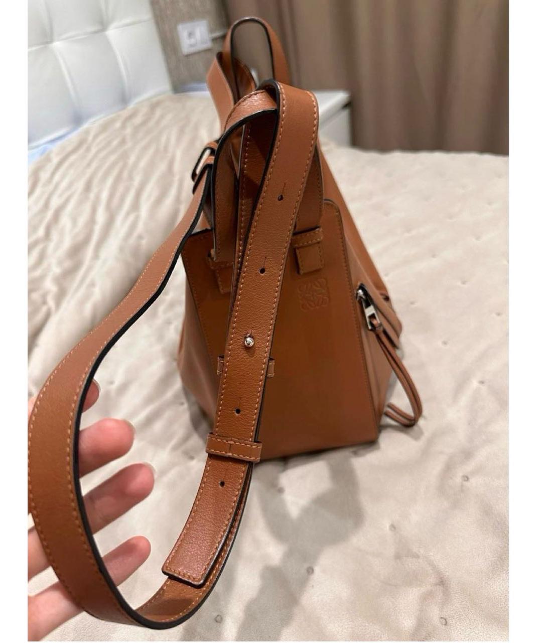 LOEWE Коричневая кожаная сумка тоут, фото 2