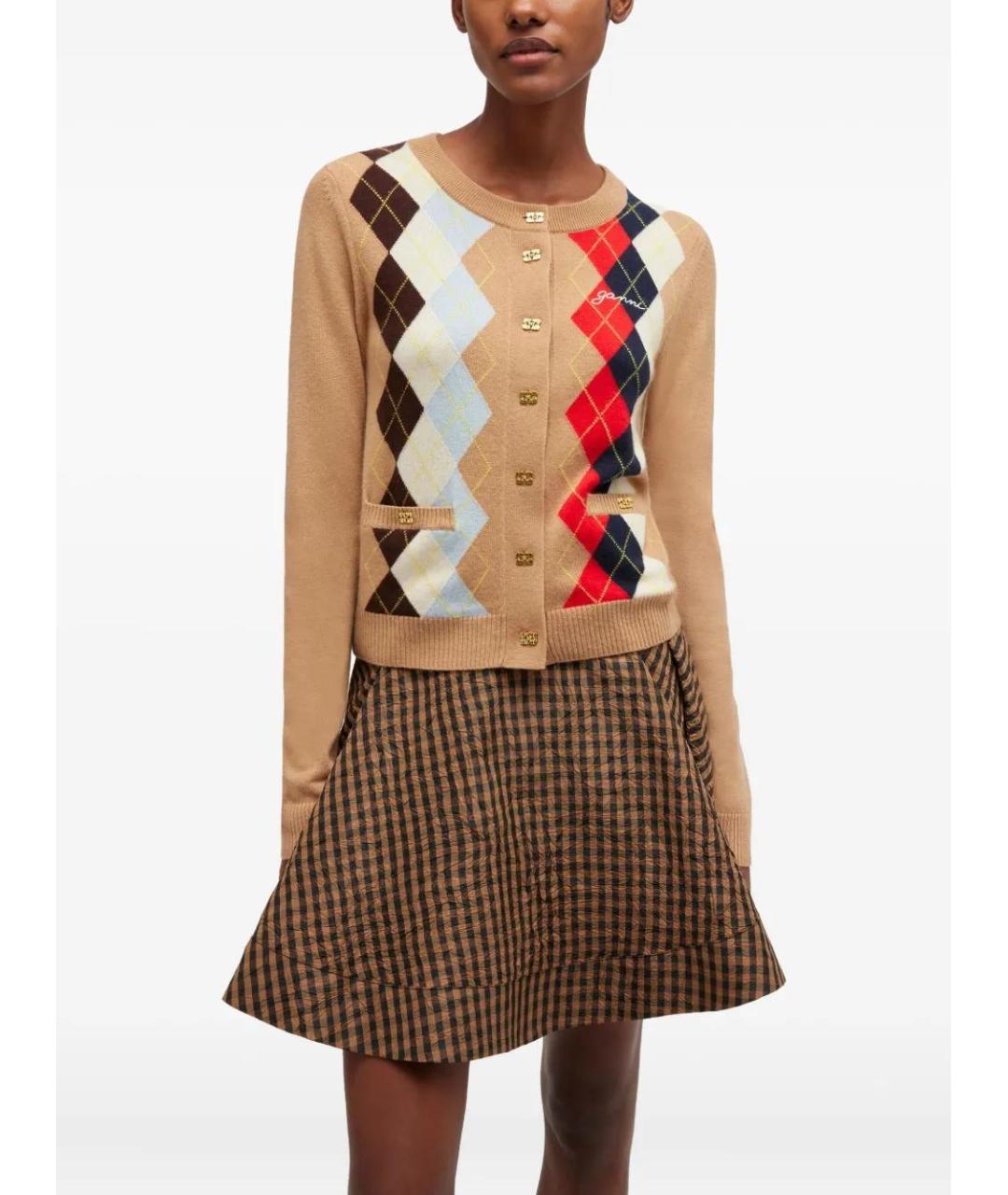 GANNI Шерстяной кардиган, фото 3