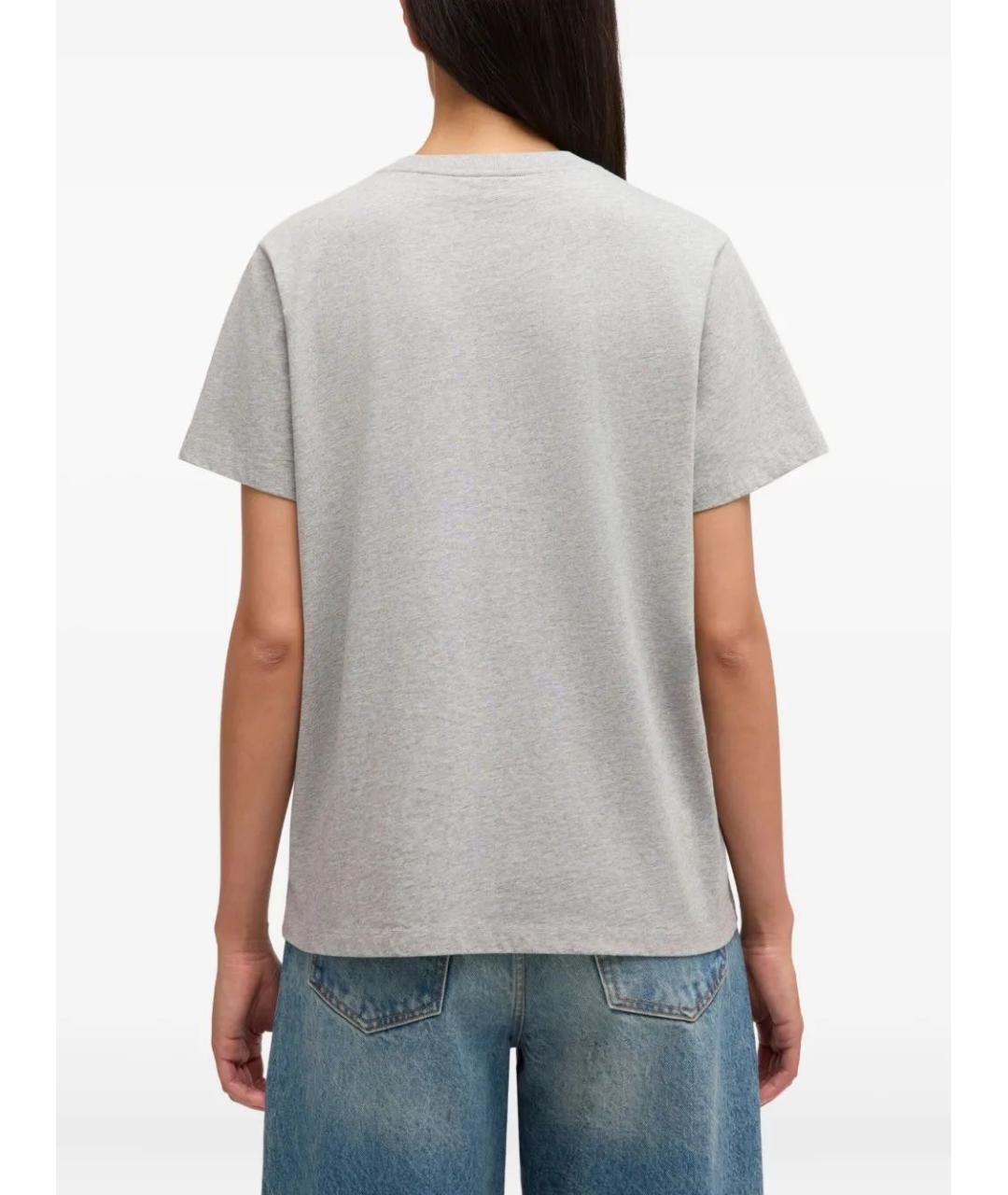 GANNI Хлопковая футболка, фото 4