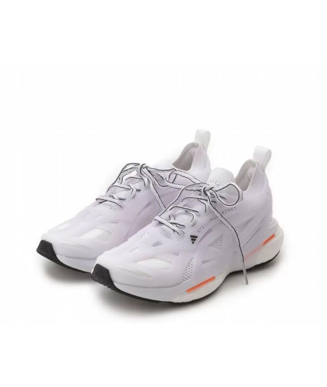 ADIDAS BY STELLA MCCARTNEY Белые текстильные кроссовки, фото 3