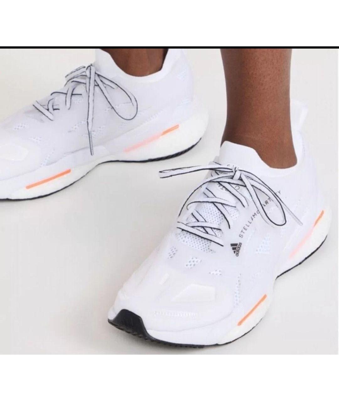 ADIDAS BY STELLA MCCARTNEY Белые текстильные кроссовки, фото 2